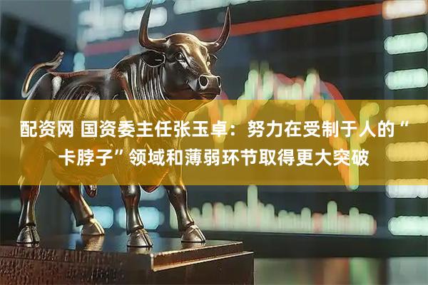 配资网 国资委主任张玉卓：努力在受制于人的“卡脖子”领域和薄弱环节取得更大突破